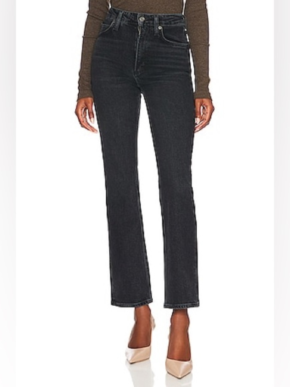 Agolde Vintage High Rise Bootcut Jeans Technique Wash Size 31